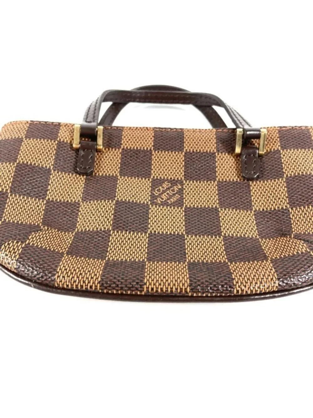 Louis Vuitton Pouch Manosque GM Only Damier Canvas Ebene Brown - Picture 3 of 9